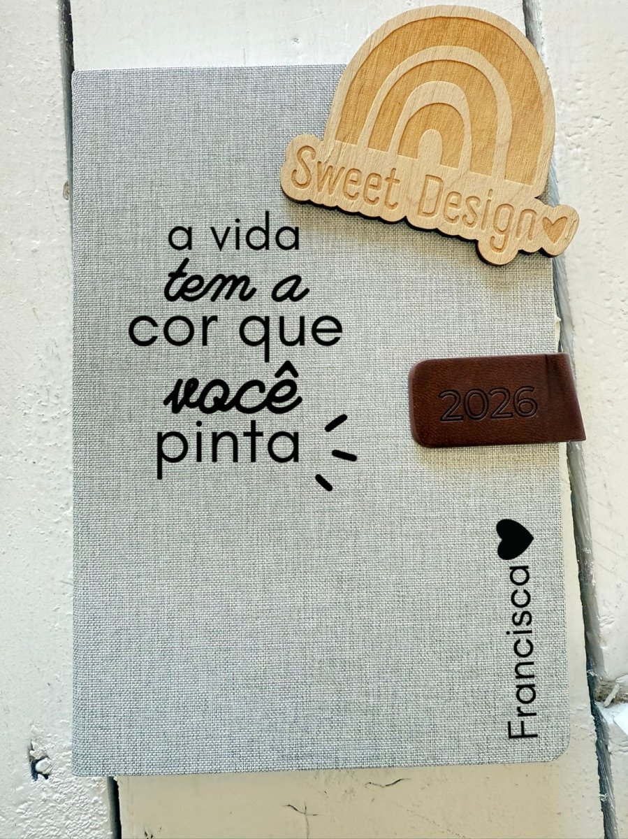 Agenda – A vida tem a cor que você pinta (com nome)