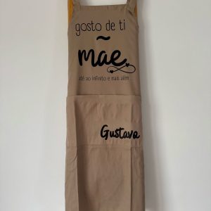 Avental – Mãe gosto de ti até ao infinito e mais além (com nome dos filhos)