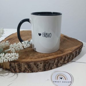Caneca interior de cor – com nome