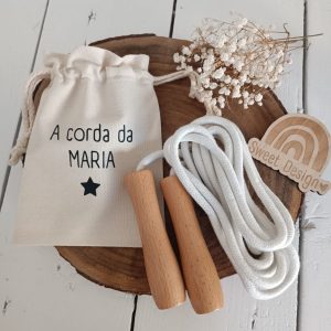 (Dia da Criança) – Corda de Saltar com saco pano cru