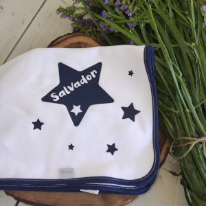 Fralda – Estrela azul marinho