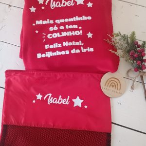 Manta Polar – Mais quentinho só o teu colinho. Feliz Natal
