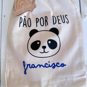 Saco Pão por Deus – Panda (com nome)