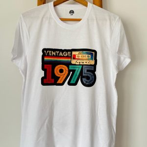 T-Shirt – Vintage cores (cassete de música)