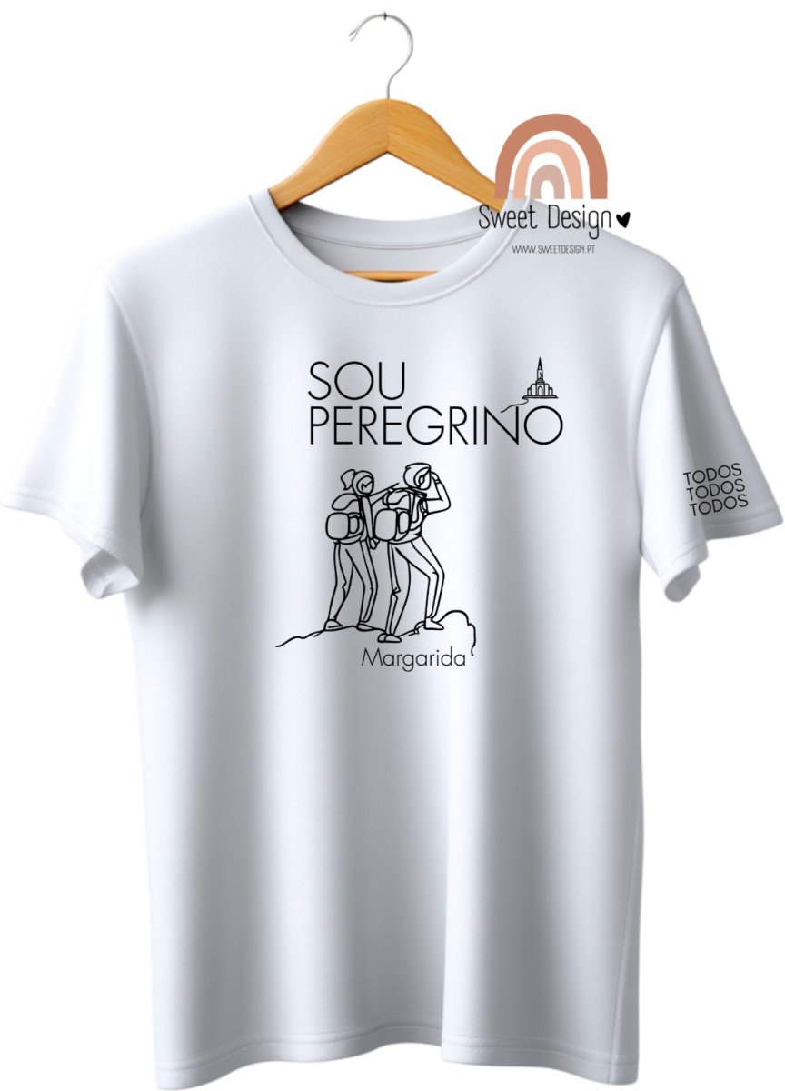 T-Shirt – Sou Peregrino (com nome)