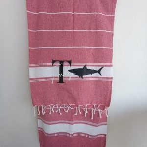Toalha praia/pareu – Nome com tubarão