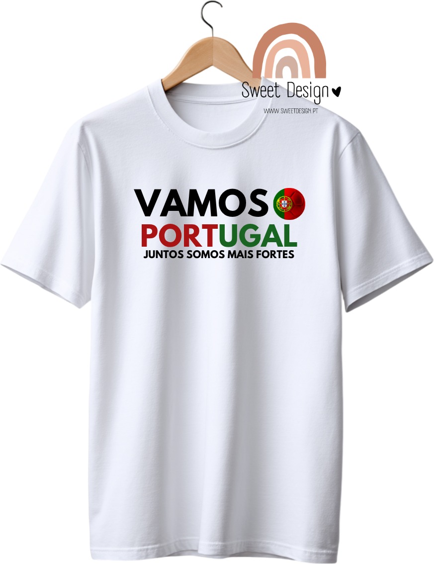 T-Shirt – Seleção Portugal – Vamos Portugal, juntos somos mais fortes