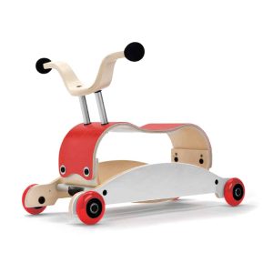 Wishbone Mini Flip Walker 3 em 1 – Vermelho