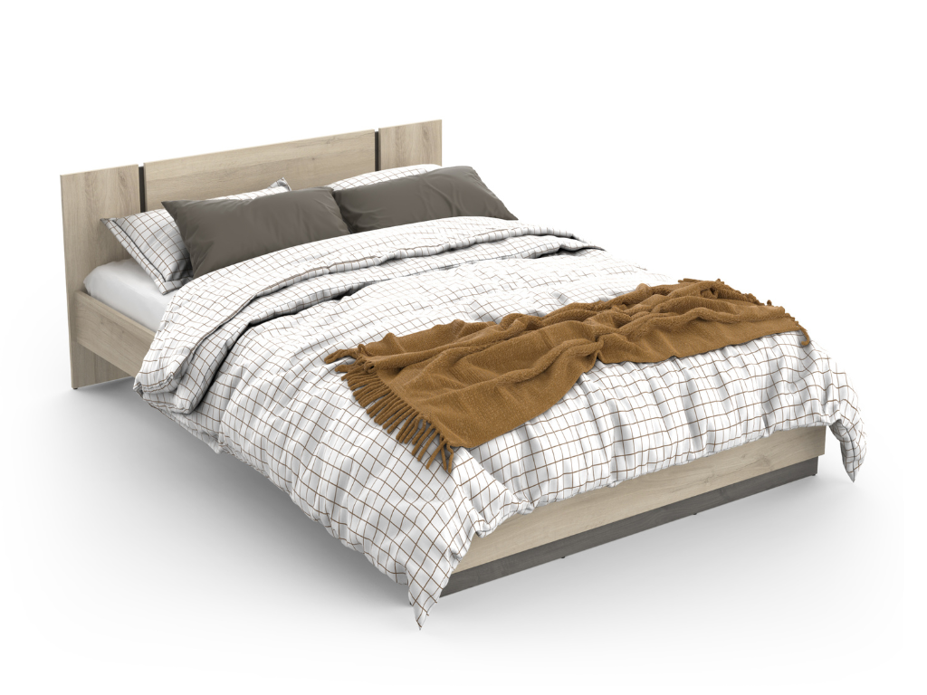 Cama GIBSON 01 – Carvalho, 140×190/200cm