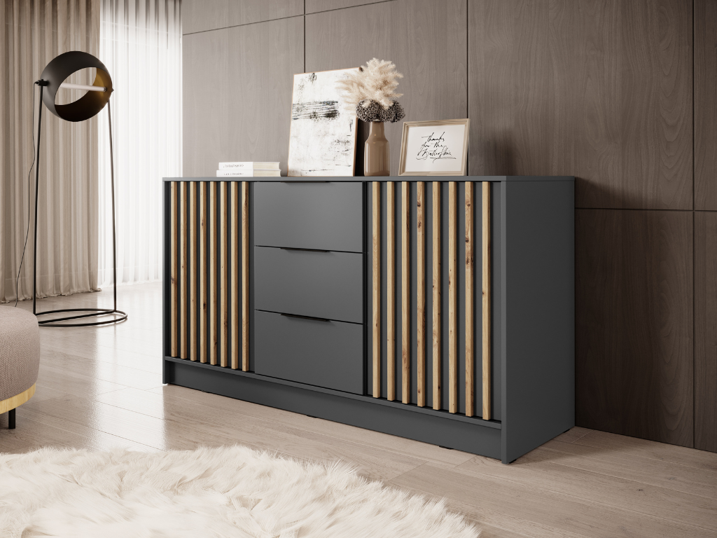 Cómoda ELLY 02 – Grafite 155cm