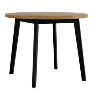 Mesa redonda CHRIS 3 – grandson/preto, 100cm