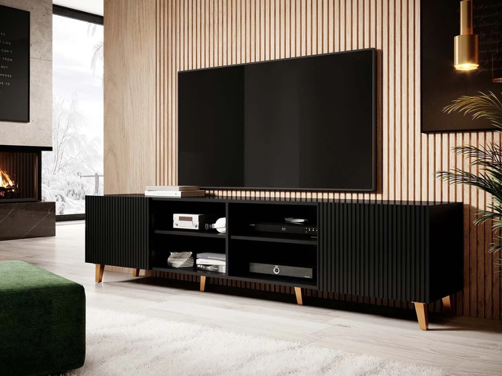 Móvel TV SOFIA – Preto 200cm