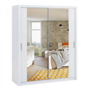 Roupeiro c/espelho DARSI – Branco, 180cm